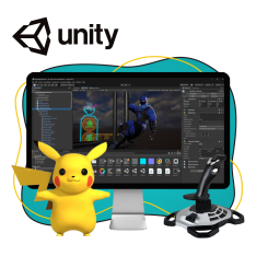 Мир игр на Unity 2D на популярном движке + AI-помощники - КИБЕРшкола программирования для детей, компьютерные курсы для школьников, начинающих и подростков - KIBERone г. Ярославль