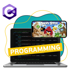 Программирование на C#. Удивительный мир 2D-игр - КИБЕРшкола программирования для детей, компьютерные курсы для школьников, начинающих и подростков - KIBERone г. Ярославль