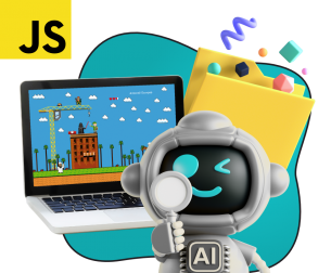 Язык программирования JavaScript + AI. Проектное обучение + геймификация + AI-помощники - КИБЕРшкола программирования для детей, компьютерные курсы для школьников, начинающих и подростков - KIBERone г. Ярославль